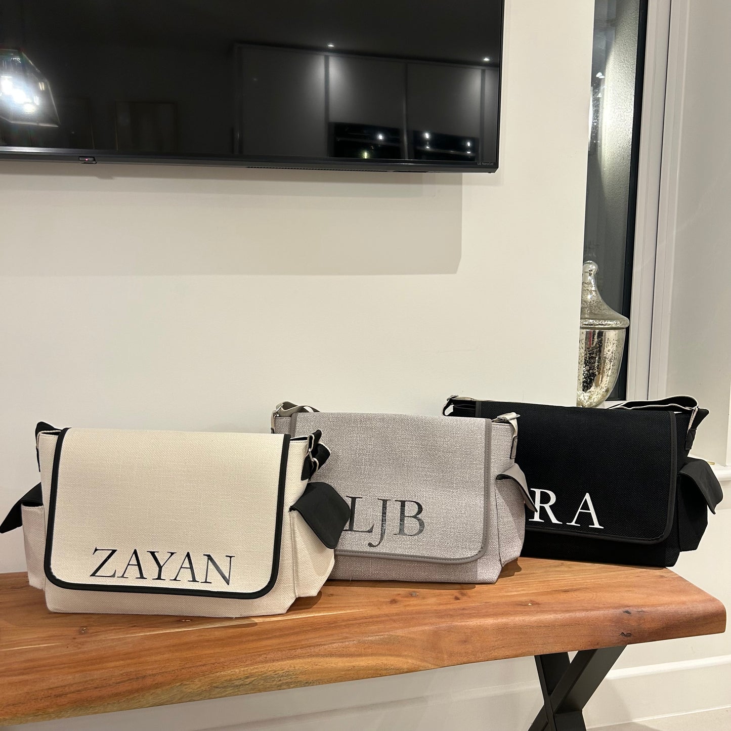 Grey Baby Changing Nappy Bags