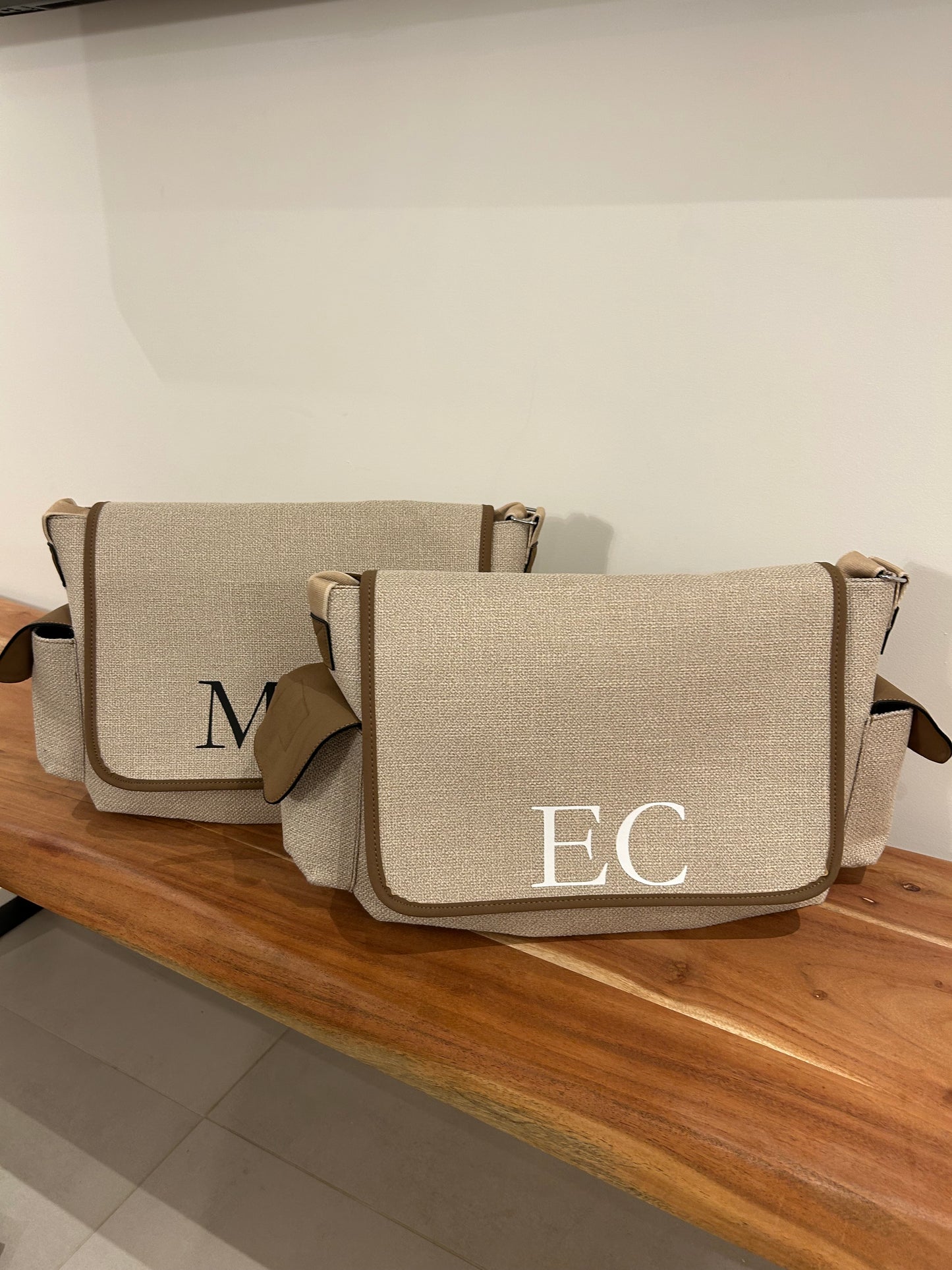 Beige Baby Changing Nappy Bags